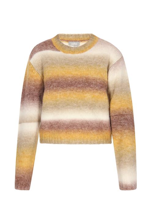 Usha Pullover  beige / lysebrun / curry / cyclam
