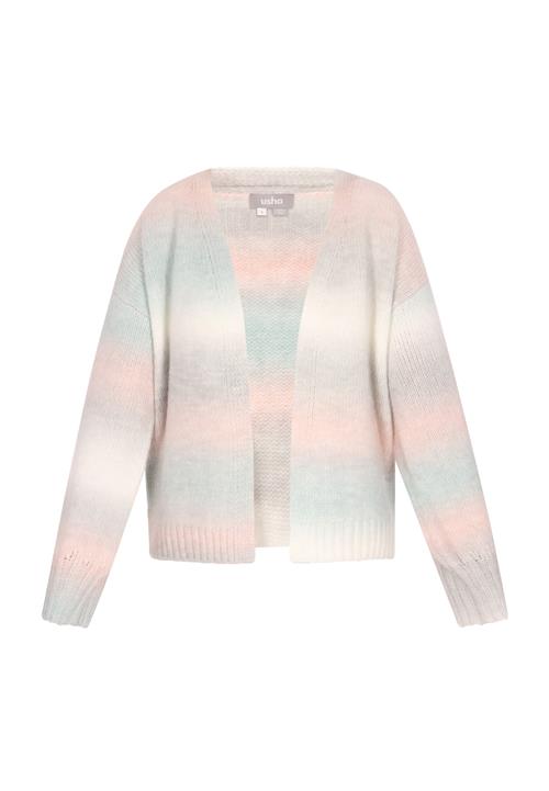 Usha Cardigan  lyseblå / røggrå / lyserød / naturhvid