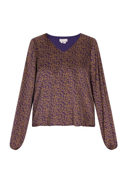 Se Usha Bluse  oliven / brombær hos About You