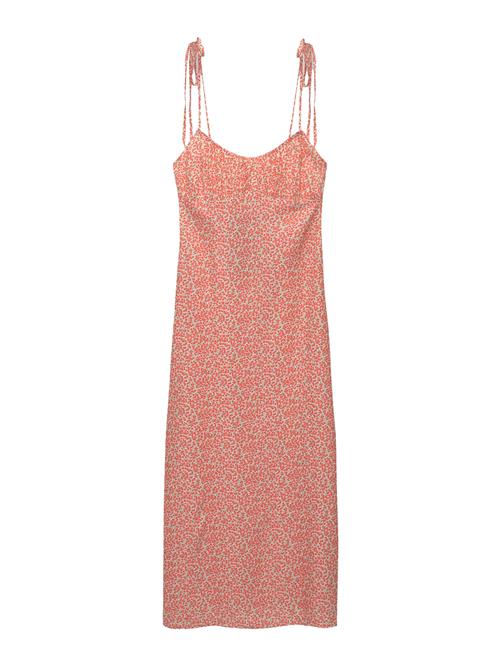 Pull&Bear Sommerkjole  grøn / rød / melon / hvid