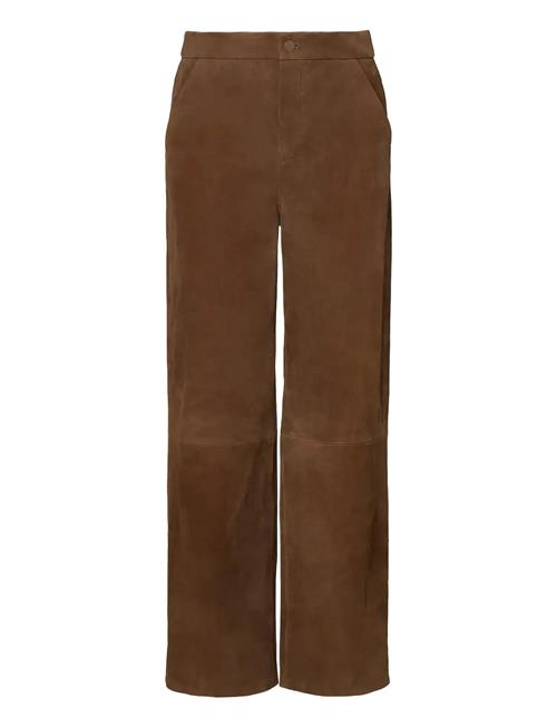 Malina | Felise High Rise Wide Leather Pants | L