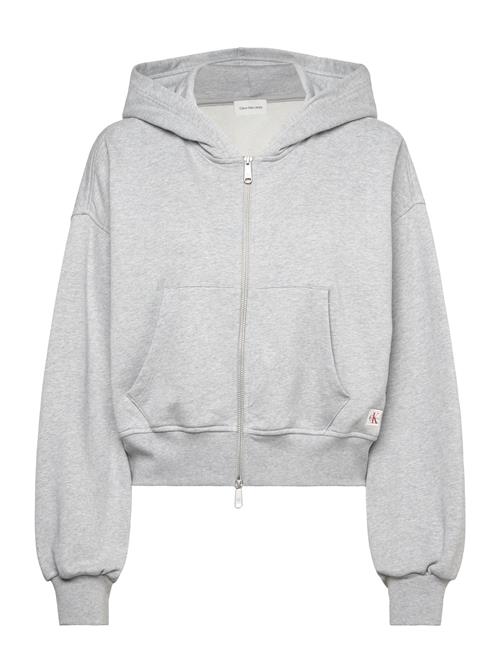 Calvin Klein Jeans | French Terry Woven Label Fz Hood | S