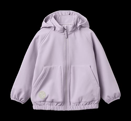 Wheat Softshell Jacket Alleo Warm Cosmic Lilac Warm Cosmic Lilac 98 cm  Lilla  98 cm  unisex