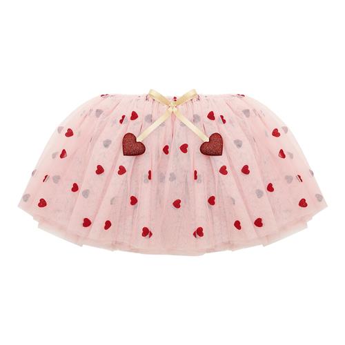 Mimi & Lula Heart Valentines Tutu-nederdel Pink  Multi-3-8  years  Lyserød  3-8 år  kvinde