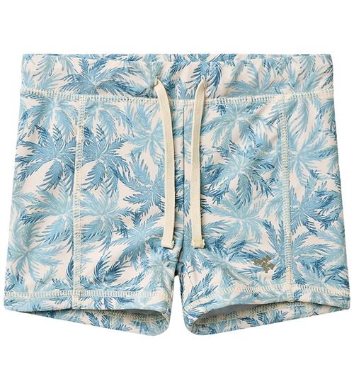 Wheat Badeshorts - Ulrik - Blue Palm