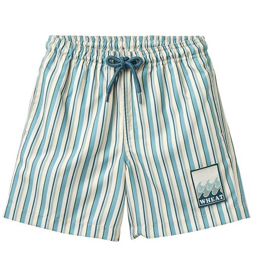 Wheat Badeshorts - Hansi - Aqua Stripe