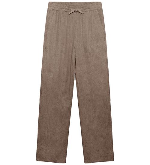 Grunt Bukser - GrAllan - Viskose/Hør - Light Brown