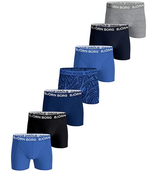 Björn Borg Boxershorts - 7-pak - Blå/Sort