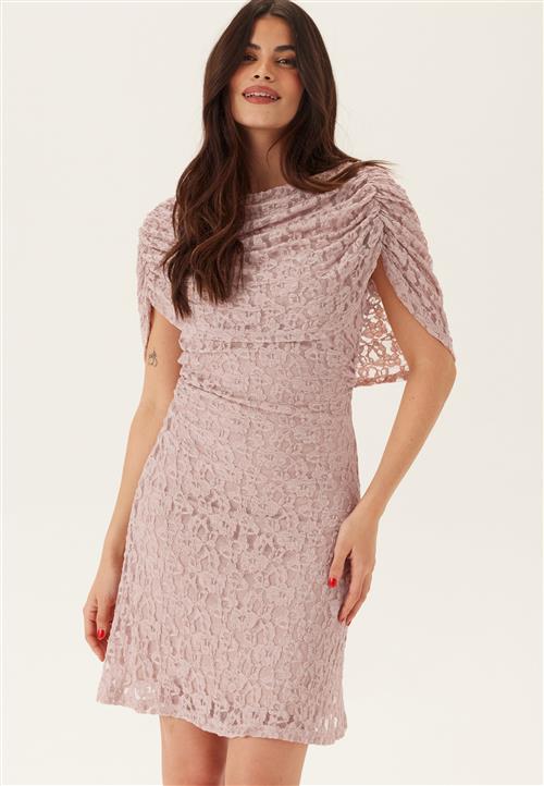 BUBBLEROOM Drapy Cape Lace Dress