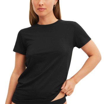 Calida Natural Skin T-shirt Sort Small Dame