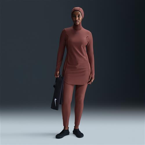 Nike Swim Victory-badeleggings med smalle ben til kvinder - brun