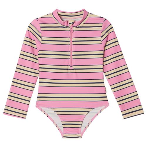 Kuling Toulon UV-badedragt Happy Pink Stripe  Happy Pink Stripe 98/104 cm  Lyserød  98/104 cm  unisex