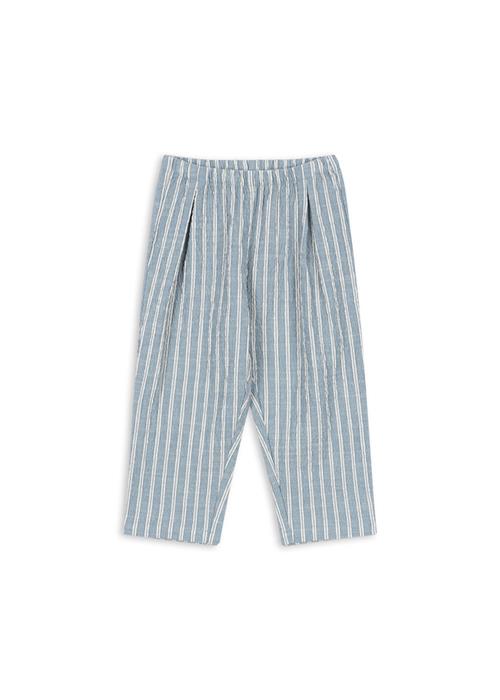 Konges Sløjd GOTS Elliot Bukser Trio Bleu Stripe  Trio Bleu Stripe 4 Y  Blå  4 år  mand