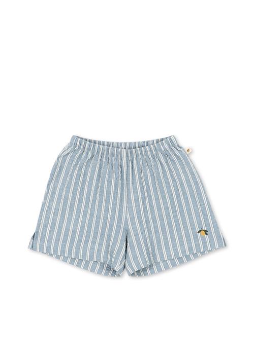 Konges Sløjd GOTS Elliot Shorts Trio Bleu Stripe  Trio Bleu Stripe 12 months  Blå  12 måneder  mand