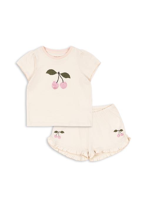 Konges Sløjd GOTS Famo Frill-sæt Buttercream  Buttercream 2 Y  Creme  2 år  kvinde