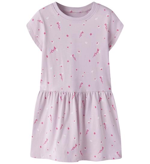 Se Name It Kjole - NmfVilinse - Lavender Fog/White Florals hos KidsWorld