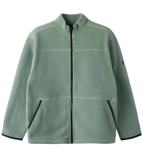 Se Name It Fleecejakke - Teddy - NmmBulin - Chinois Green hos KidsWorld