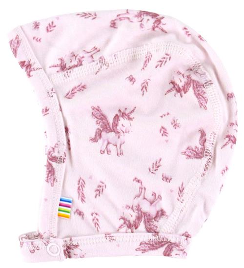 Joha Babyhjelm - Bambus - Lyserød m. Enhjørninger