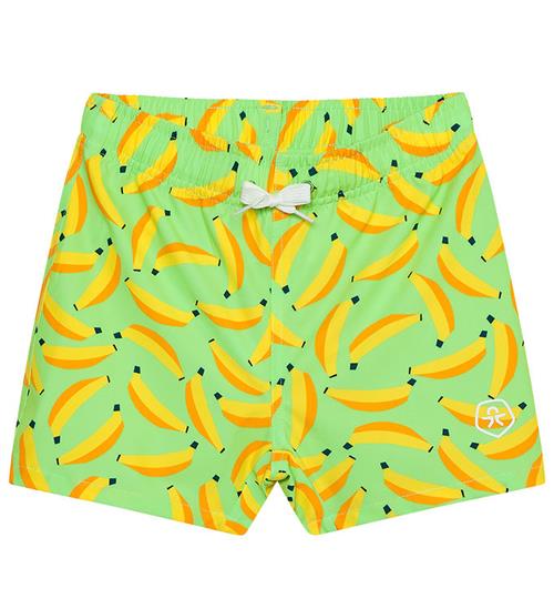 Color Kids Badeshorts - Green Mint m. Bananer