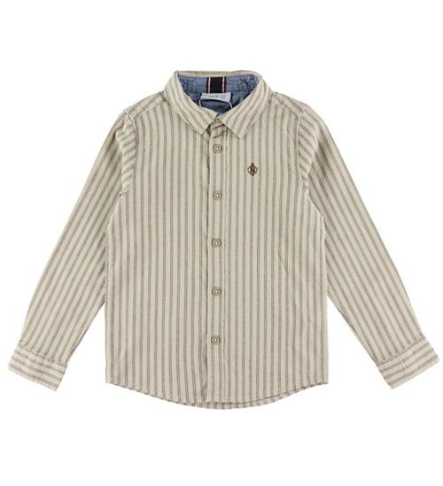 Name It Skjorte - NmmRekid - Island Fossil/Thin Stripe