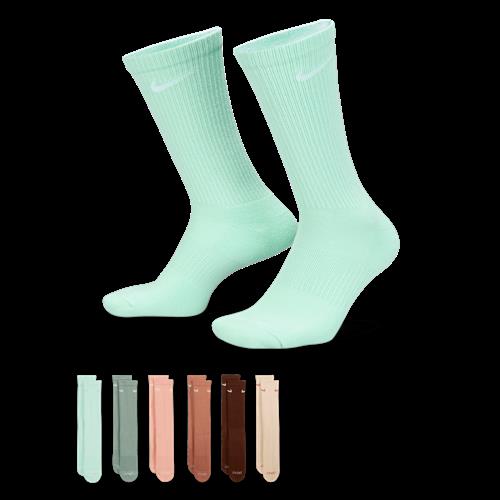 Nike Everyday Plus Cushioned-crew-træningsstrømper (6 par) - multifarvet