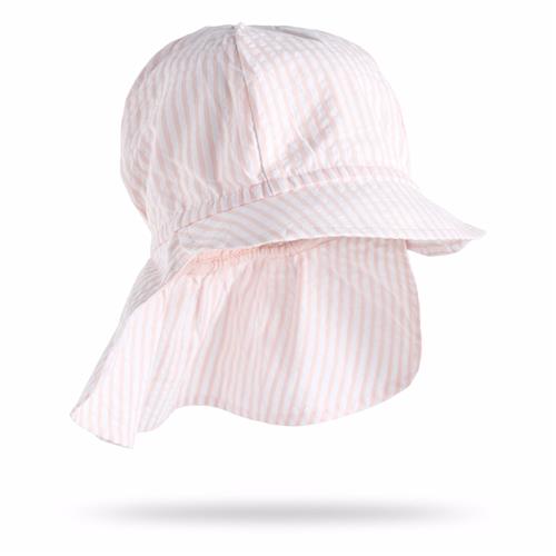 Se Molo GOTS Neo Solhat Cloud Pink Stripe  Cloud Pink Stripe 3-5 Y  Lyserød  3-5 år  kvinde hos Babyshop