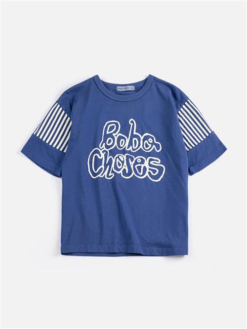 Bobo Choses Bobo Choses By Hand T-shirt Navy Blue  Navy Blue 6-7 Y  Marineblå  6-7 år  mand