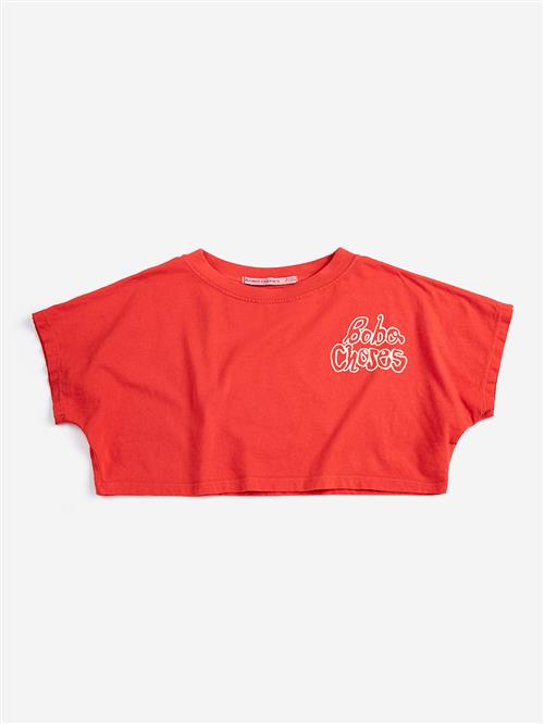 Bobo Choses Bobo Choses By Hand Afskåret T-shirt Red  Red 8-9 Y  Rød  8-9 år  mand