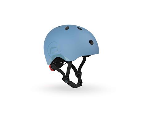 Scoot & Ride Helmet S Steel  Steel-51-55 cm  Blå  51/55 cm  unisex