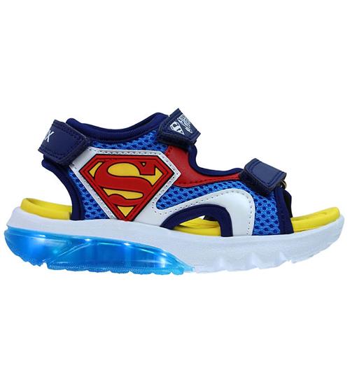 Se Geox Sandaler - J Ciberdron - Lt Blue/Red hos KidsWorld