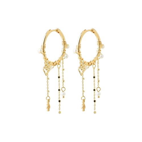 Pilgrim DAGMAR øreringe guldbelagt