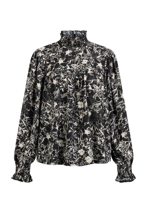 DreiMaster Vintage Bluse  sort / hvid