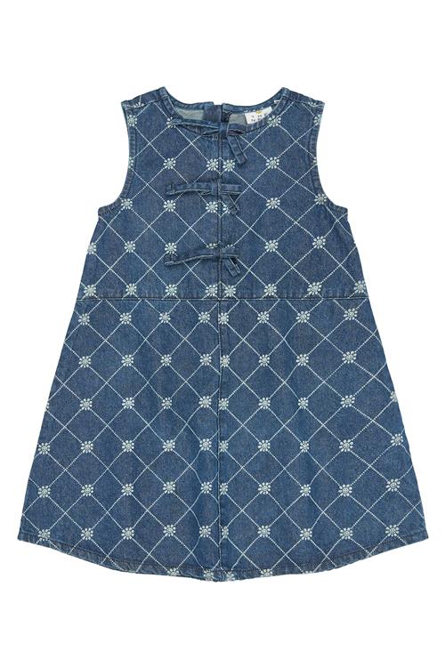 The New Ine Denim-kjole Medium Blue Denim  Medium Blue Denim-9-10 Y  Blå  9-10 år  kvinde