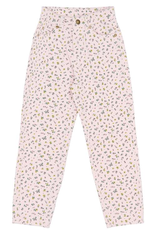 The New Selda Mom Fit Jeans Light Lilac Aop  Light Lilac AOP-6 Y  Lilla  6 år  kvinde