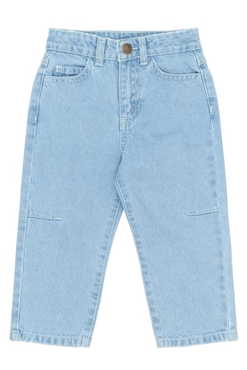 The New Siblings Silvio Tøndeformede Jeans Light Blue Denim  Light blue denim-92 cm  Blå  92 cm  unisex