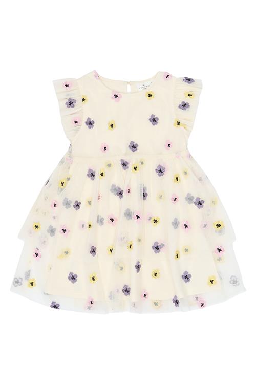 The New Siblings Svelda Kjole Gardenia Emb  Gardenia EMB-92 cm  Creme  92 cm  kvinde