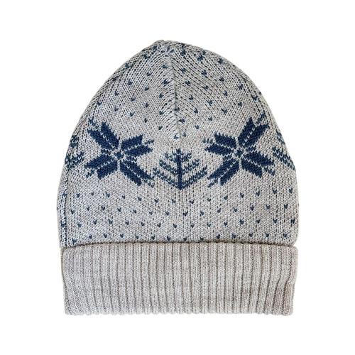 Flöss Fin Hue Fair Isle Snowflake 3-5 Y  Creme  3-5 år  unisex