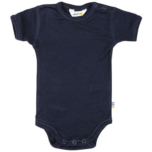 Joha Uld-bodysuit Navyblå Navy-80 cm Wool Marineblå  80 cm  unisex