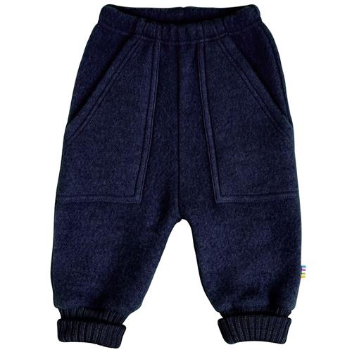 Joha Uldbukser Marineblå Melange Dark Blue-80 cm Wool Blå  80 cm  unisex