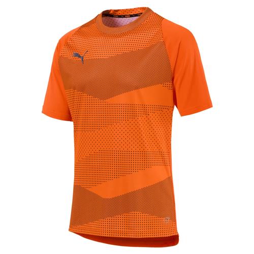 PUMA Funktionsskjorte  orange / mørkeorange / sølv