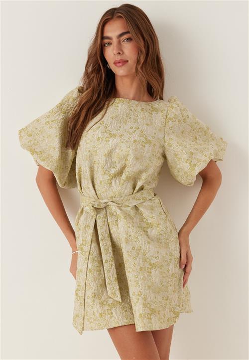 VILA Vikaia Boat Neck 2/4 JACQ SHORT DRESS