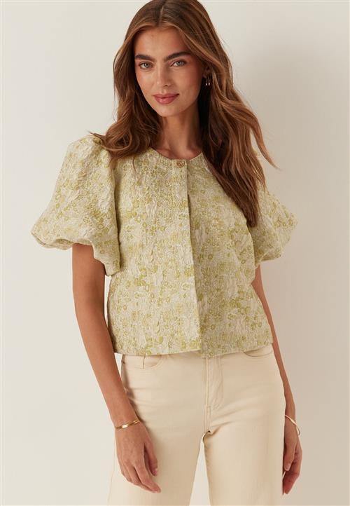 VILA Vikaia O-neck 2/4 JACQUARD BOLERO