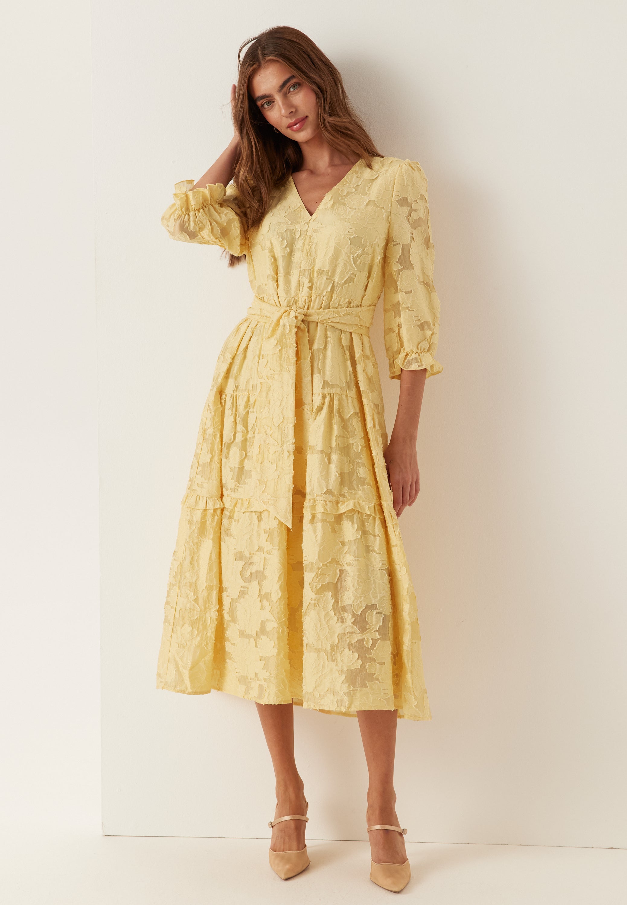 SELECTED Slfsadie 3/4 Midi Dress