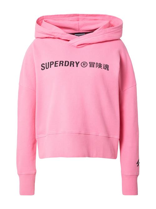 Superdry & Co Sweatshirt  lyserød / sort