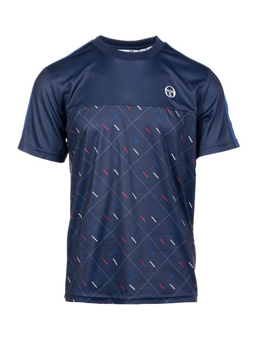 Sergio Tacchini Funktionsskjorte 'Scotland'  blå / mørkeblå / rød / hvid
