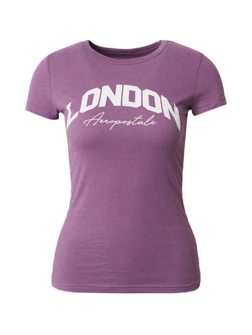 AÉROPOSTALE Shirts 'LONDON'  lilla / naturhvid
