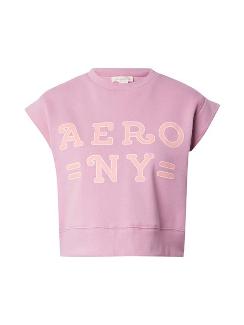 AÉROPOSTALE Shirts 'NY'  lysviolet / lyseorange / hvid