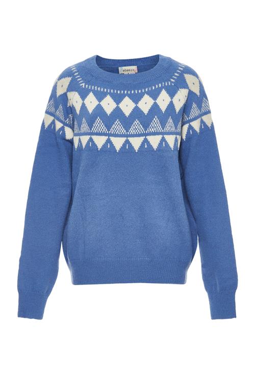 ebeeza Pullover  beige / lyseblå