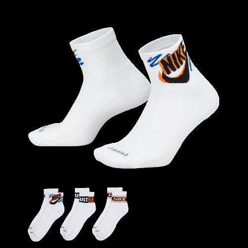 Nike Everyday Plus-ankelstrømper (3 par) - multifarvet