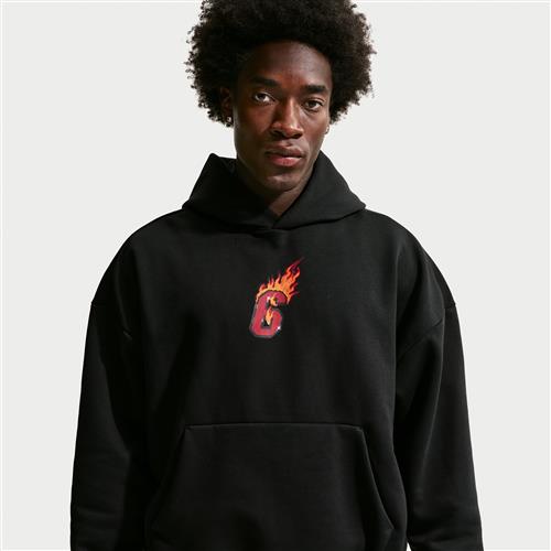 LeBron "Good Intentions" Therma-FIT-basketballhættetrøje til mænd - sort